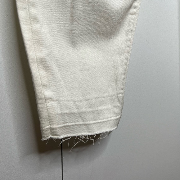 SPANX DISTRESSED SKINNY WHITE JEAN SIZE LARGE - Picture 6 of 9